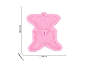 Molde silicona 2 mariposas
